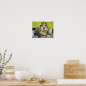 Poster Bassett Hound (Cuisine)