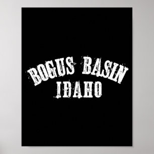 Poster Bassin factice de ski de ski alpin de snowboard de