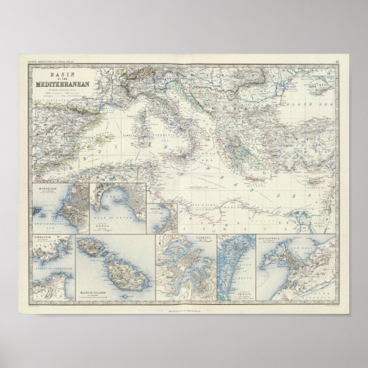 Poster Bassin méditerranéen (Devant)