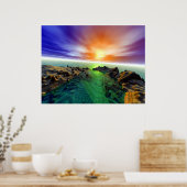 Poster Bassin rocheux (Cuisine)