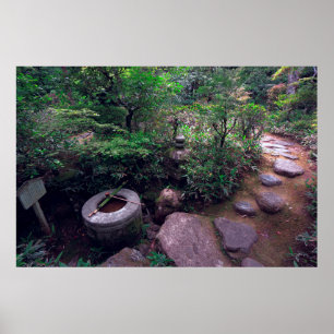 Poster BASSIN TSUKUBAI au TEMPLE KOTO-IN