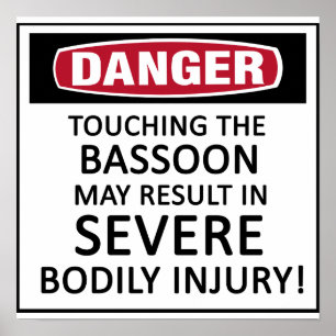 Poster Basson de danger