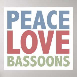 Poster Bassons d'amour de paix