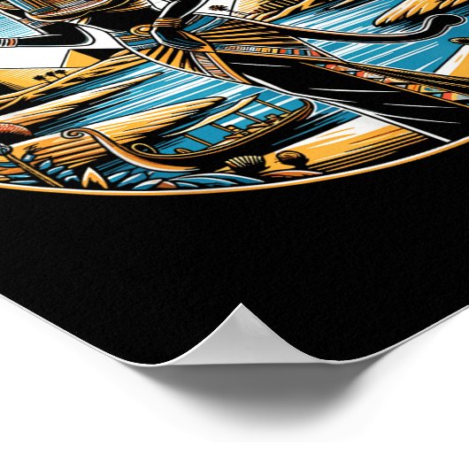 Poster Bastet Chat déesse antique Egypte Mytholog égyptie (Coin)