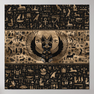 Poster Bastet, déesse chatte égyptienne