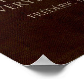 Poster Bastiat : Le gouvernement est la Grande Fiction (Coin)