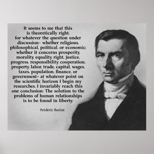 Poster Bastiat Liberty (Devant)