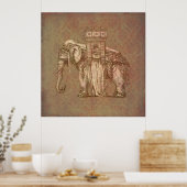 Poster Bastille Eléphante vintage (Cuisine)