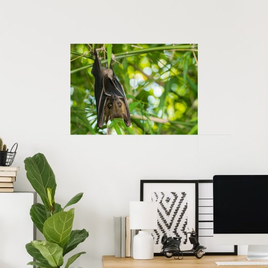 Poster Bat (Bureau à domicile)