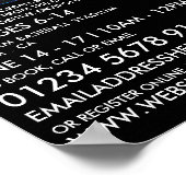 Poster Bat de baseball en néon bleu, Camp de baseball Pub (Coin)