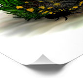 Poster Bat d'Halloween mignonne (Coin)