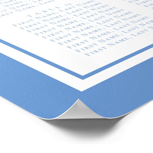 Poster Bat mitzvah bleu clair étoile de David Carte de si (Coin)