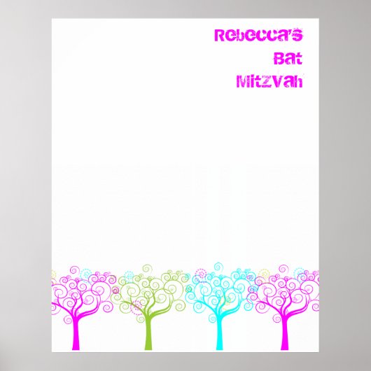 Poster Bat mitzvah Connexion Bureau (Devant)