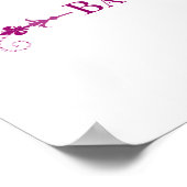 Poster bat mitzvah (étoile de david elegance) (Coin)