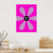 Poster Bat mitzvah Se Connecter Plaisir Planche Bleu Rose (Cuisine)