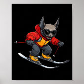 Poster Bat Skier  (Devant)