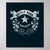 Poster Bataille Born - Nevada, Las Vegas. Logo d'indicate (Devant)