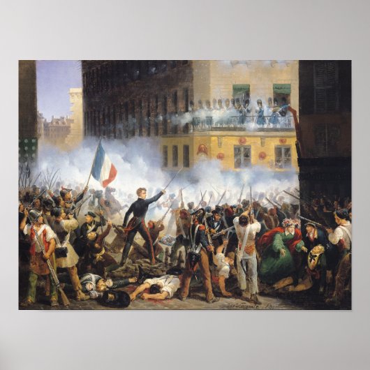 Poster Bataille dans la rue de Rohan, 28 juillet 1830, 18 (Devant)
