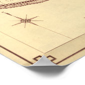 Poster Bataille d'Antietam - Guerre civile Carte panorami (Coin)