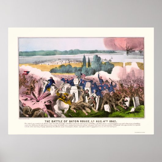 Poster Bataille de Baton Rouge en 1862 (Devant)