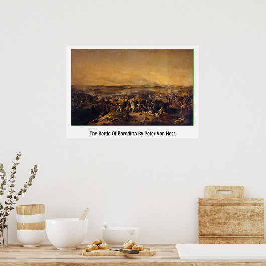 Poster Bataille De Borodino Par Peter Von Hess (Cuisine)