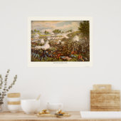 Poster Bataille de Bull Run par Kurz et Allison 1889 (Cuisine)