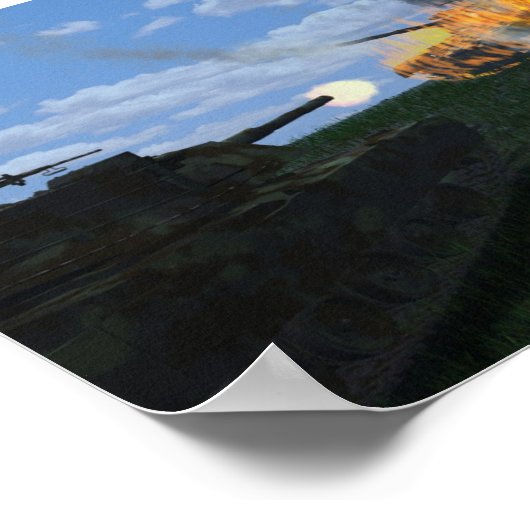 Poster Bataille de chars (Coin)