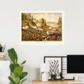 Poster Bataille de Chattanooga par Kurz et Allison 1863 (Bureau à domicile)