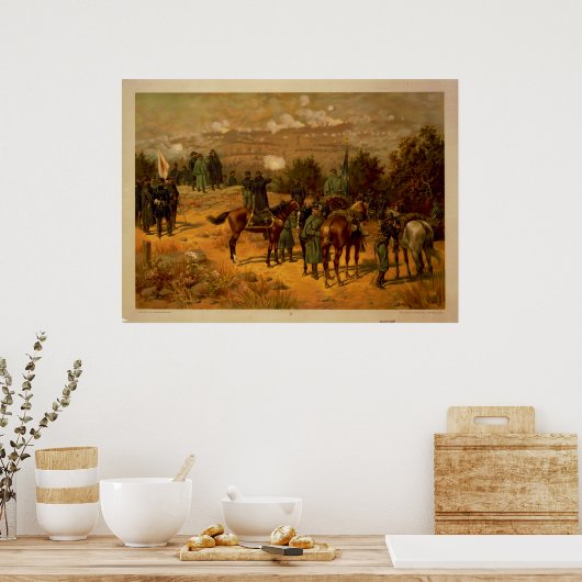Poster Bataille de Chattanooga par Thure de Thulstrup (Cuisine)