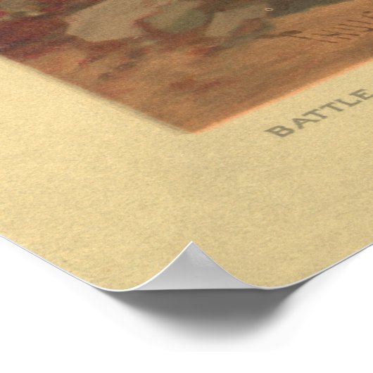 Poster Bataille de Chattanooga par Thure de Thulstrup Imp (Coin)