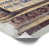 Poster Bataille de chevalier Manuscrit médiéval antique V (Coin)