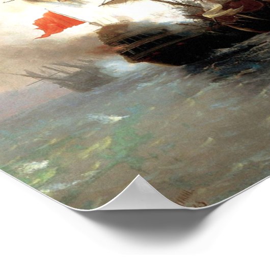 Poster Bataille de Chios, Ivan Aivazovsky (Coin)