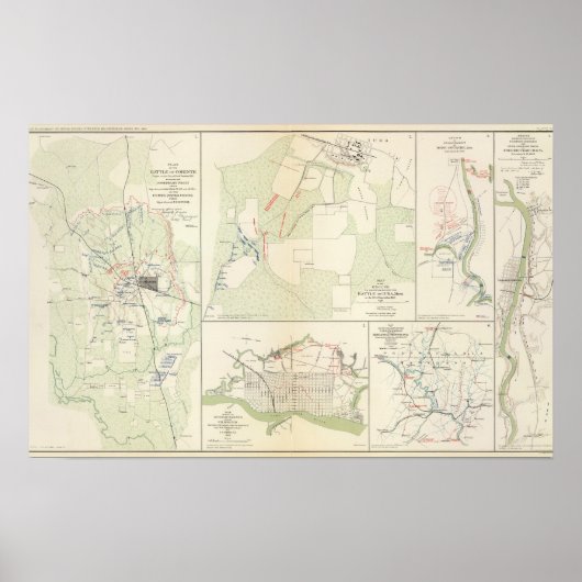 Poster Bataille de Corinth Iuka Bayou Fourche (Devant)