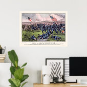 Poster Bataille de Corinthe en 1862 (Bureau à domicile)