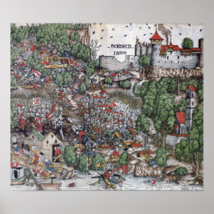 Poster Bataille de Dornach, 1499