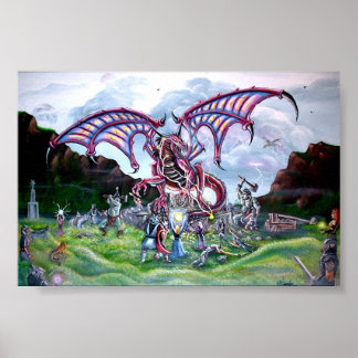 Poster bataille de dragons
