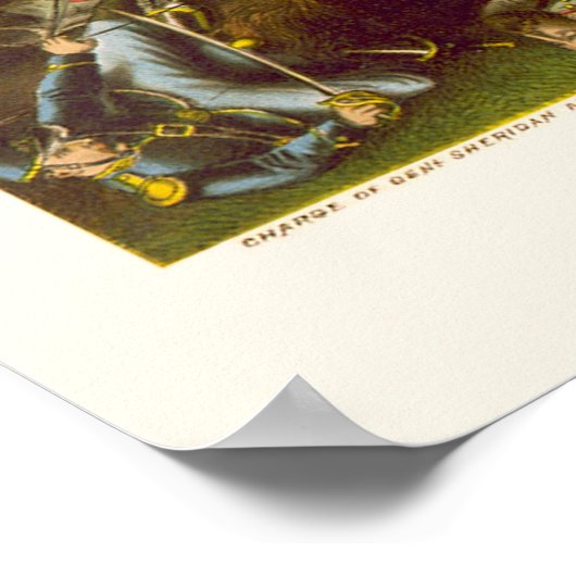 Poster Bataille de Five Forks, VA 1865 (Coin)