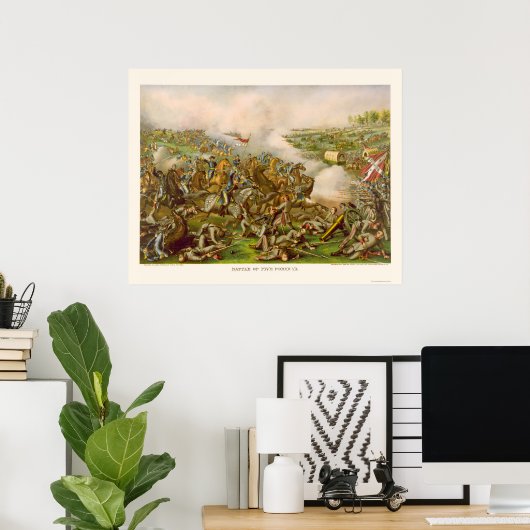 Poster Bataille de Five Forks, VA 1865 (Bureau à domicile)
