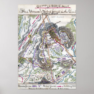 Poster Bataille de Gettysburg