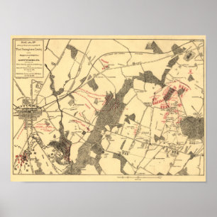 Poster Bataille de Gettysburg 11
