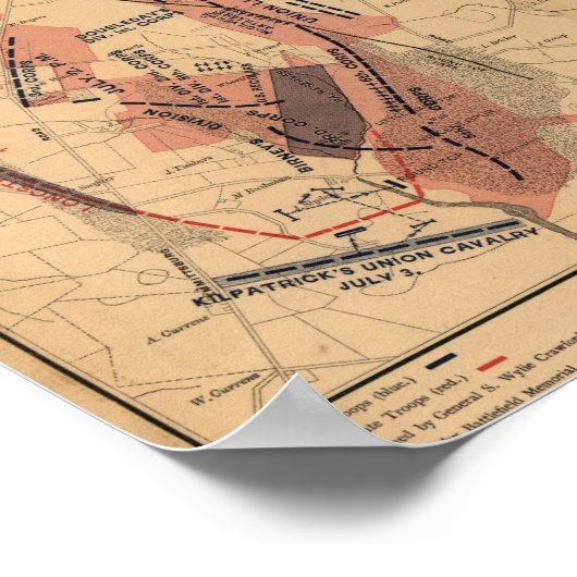 Poster Bataille de Gettysburg 14 (Coin)