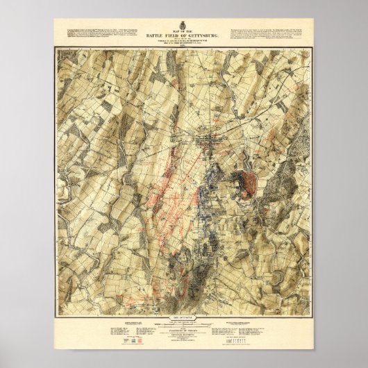 Poster Bataille de Gettysburg 15 (Devant)