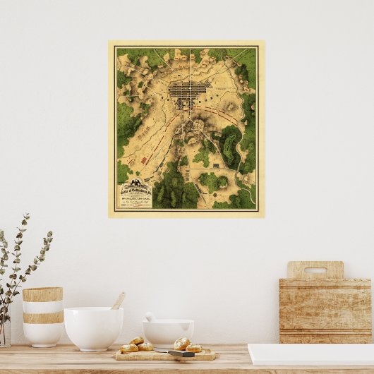 Poster Bataille de Gettysburg 7 (Cuisine)