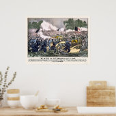 Poster Bataille de Gettysburg en 1863 (Cuisine)