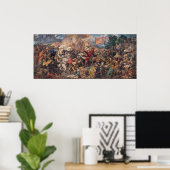 Poster Bataille de Grunwald par Jan Matejko (Bureau à domicile)