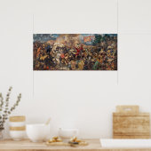 Poster Bataille de Grunwald (Scène militaire médiévale) ( (Cuisine)