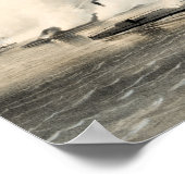 Poster Bataille de Hampton Roads - Monitor et Merrimack - (Coin)