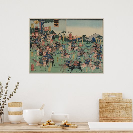 Poster Bataille de Kawanakajima (Cuisine)