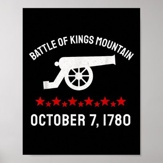 Poster Bataille De Kings Mountain Révolution révolutionna (Devant)
