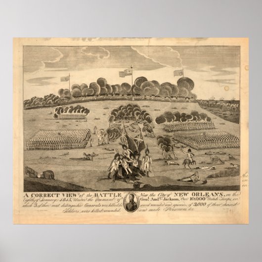 Poster Bataille de la Nouvelle-Orléans (créée de 1815 à 1 (Devant)